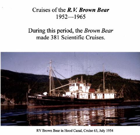Cruises of the R.V. Brown Bear 1952 – 1965 (cover) Cruises of the R.V. Brown Bear 1952 – 1965 (cover)