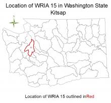Location of WRIA 15 in Washington State