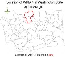Location of WRIA 4 in Washington State